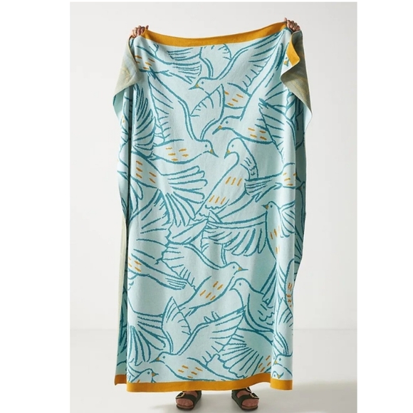 Anthropologie Other - Nwt Anthrpologie Vanessa Dove Bird Blanket
